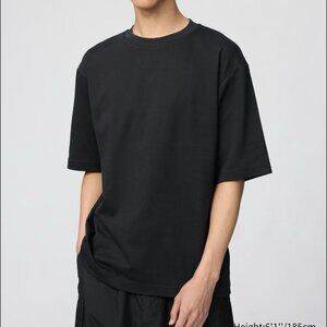 UNIQLO AIRism Cotton Oversized T-Shirt (Half-Sleeve slength)